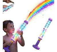 Set di 2 Pistola ad acqua a LED arcobaleno luminosa - pistole ad acqua per bambini, effetto fuoco d'arte magico, giocattolo irrigatore creativo per piscina e giochi per spiaggia e giardino (1PC)