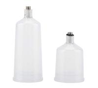 - Set di 2 Pistole per Pittura, in plastica, Pistola per aerografo, Tazza, connettore filettato, Parte a Pistola per crepire, con Bicchiere