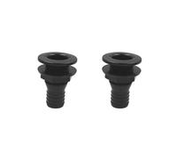 Set di 2 pompe di sentina da 3,8 cm in plastica nera per yacht e barche