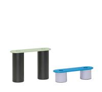 Set di 2 Portacandele Hübsch Modu Nei Blu, Marrone, Verde e Porpora.