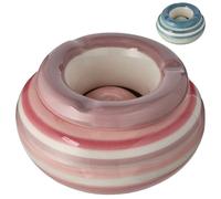 Set di 2 posacenere per tempesta, Ø 11,0 x 6,5 cm, dolomite blu/verde rosa/rosa, con inserto rimovibile (2 posacenere blu/rosa)
