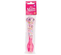 Set di 2 posate riutilizzabili in plastica composta da forchetta e cucchiaio Minnie