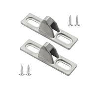 Set di 2 pratici zines in lega scorrevole per patio con base robusta, accessorio portatile per installazione domestica, ripostiglio, porta scorrevole, set di chiavistelli