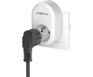 Set di 2 prese collegate - LINK2HOME - 230 V - Bianco