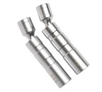 Set di 2 prese per candele da 14 mm e 16 mm, attacco da 3/8", design a parete sottile per aree difficili da raggiungere, set di prese