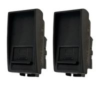 Set di 2 Prese RJ45 CAT5E Compatibili con Bticino Living Light e Living International, Colore Nero, Alta Qualità (2 Pezzi Connettore RJ45 UTP 5E)