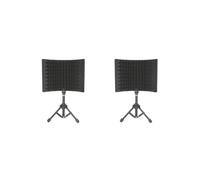 Set di 2 protezioni isolanti per microfono da studio con supporto e filtro vocale per microfono a condensatore