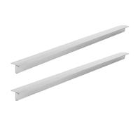 Set di 2 protezioni per fessure per stufe in acciaio inox, resistenti al calore, facili da pulire, per forno da cucina tra piano cottura