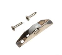 Set di 2 pulegge per porte scorrevoli, in acciaio inox, con cuscinetti in acciaio al carbonio (A)