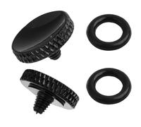Set di 2 Pulsanti di Rilascio Otturatore Concavi in Rame Puro (nero)Compatibili con fotocamera mirrorless