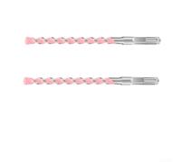 Set di 2 punte da trapano lunghe da 200 mm, per applicazioni in calcestruzzo e mattoni (12 mm)