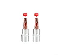 Set di 2 punte per cacciavite per attacco da 1/4", include PH1, PH2, PH3 e PZ1 per punte a croce PZ2 PZ3 (PZ3)