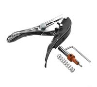 Set di 2 punzoni con punta svasata per utensili per la lavorazione del legno, profondità regolabile e punzonatura accurata per cartone e PVC (3,8 x 8 mm)