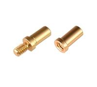Set di 2 pz Campeggio Esterna Britannico 1/4 "Pali Della Luce Pali Adattatori In Fibra di Carbonio Tubo In Alluminio Connettori Dado A Vite In Alluminio Per Supporto Luce