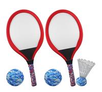 Set di 2 racchette con volante Para Niños - Raqueta De Bádminton Infantil | Juego Deportivo Y Educativo Al Libero In Colegio, Jardín, Parque, Playa, Viaje, Regalo Divertido Para Principiantes