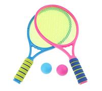 Set di 2 Racchette da Tennis Giocattolo per Bambini, Gioco Educativo in Plastica per Lo Sviluppo della Coordinazione Motoria, Adatto per attività Fami, B