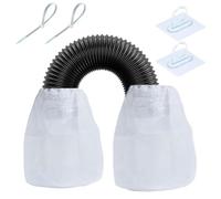 Set di 2 raccoglitori di pelucchi per asciugacapelli, sacchetti di ricambio per tasche in nylon e cotone per animali domestici, lavandino, casa, appartamento