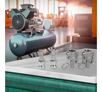 Set di 2 raccordi Camlock in alluminio tipo A e tipo D, 1/2 3/4 1" | Adattatori per tubi flessibili a camme e scanalature per distribuzione dell'acqua del giacimento petrolifero industriale