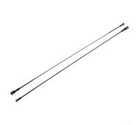 Set di 2 raggi per bici in fibra di carbonio, 14 G, T800, design piatto con nipplo per una velocità ottimale (L298 mm)