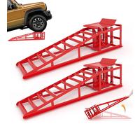 Set di 2 rampe di sollevamento idrauliche 5T con ruote, altezza di sollevamento 23-36 cm, per garage