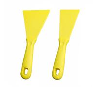 Set di 2 raschietti in plastica, 70 mm/100 mm, raschietto flessibile per pittura a secco e parete, strumento Polyfilla per nastrare, Spackling (YL)