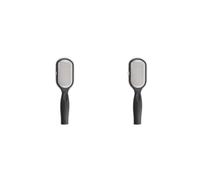 Set di 2 raspe per calli, accessori per pedicure, per donne e uomini, per la rimozione della pelle morta dura, scrubber per tallone, lime nere