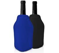 Set di 2 Refrigeratori per vino - Nero e blu - Perfetto per bottiglie di vino e di Champagne - Ideale per cene ed eventi