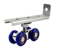 Set di 2 rulli for porte scorrevoli, 4 ruote, for porte in legno, for la casa, for appendere le porte, for binari, puleggia.