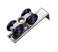 Set di 2 rulli for porte scorrevoli, 4 ruote, for porte in legno, for la casa, for appendere le porte, for binari, puleggia.