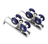 Set di 2 rulli for porte scorrevoli, ferramenta for porte scorrevoli, puleggia da 4/8 ruote, ruote sospese for porte in legno, puleggia for binario