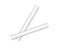 Set di 2 rulli per argilla acrilica, ultra lisci, in materiale solido, ideali per argilla polimerica e artigianato