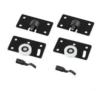 Set di 2 rulli per porta scorrevole con ruote in nylon per un funzionamento efficiente e manutenzione dell'armadio