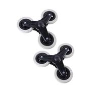 Set di 2 ruote per carrello della spesa ad alta resistenza, accessorio portatile per vari terreni, facile da montare, uso quotidiano, silenziosi