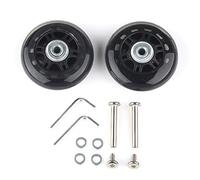 Set di 2 Ruote Valigia di Ricambio Bagagli Sostitutive Trolley con Assi Chiave di Riparazione (70 * 6 * 24mm lunghezza dell'asse: 40mm)