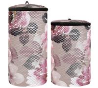 Set di 2 sacchetti per il lavaggio delle scarpe da ginnastica, motivo estivo, fiori ad acquerello, borsa per la pulizia delle scarpe, borsa per la pulizia delle scarpe, borsa, Fiori Acquerello Modello