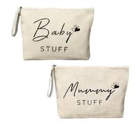 Set di 2 sacchetti regalo per donne incinte, mamme con chiusura lampo, regalo per donne incinte, baby shower, nascita e soggiorno in clinica