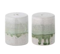 Bloomingville Paula - Set sale e pepe in ceramica, colore: Verde