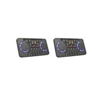 Set di 2 schede audio, streaming live compatibile con Bluetooth, mixer audio, registrazione musicale, accessori, microfono, controllo vocale, cancellazione del rumore