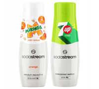 Set di 2 sciroppi per bibite gassate SODASTREAM Mirinda Zero + 7Up Zero.