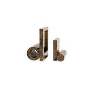 Set di 2 Sculture Woud Booknd Marrone