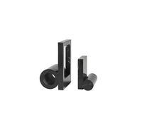 Set di 2 Sculture Woud Booknd Nero