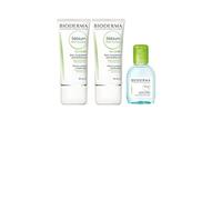 Set di 2 Sebio Opaco Control 30 ml + 1 Sebio H2O 100 ml in Omaggio | Leviga e opacizza | Anti-lucido | Opacizza ed elimina l'effetto lucido | Il volto | Pelle mista e grassa