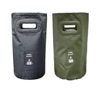 Set di 2 secchi pieghevoli, 15 l, multifunzione portatile, pieghevole, pala pieghevole per lavabo, serbatoio dell'acqua per la pesca, campeggio, giardinaggio (B)