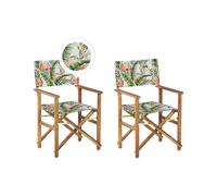 Set di 2 sedie da giardino CINE Rosa Legno d'acacia