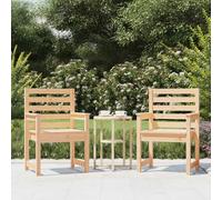 Set di 2 sedie da giardino in legno massello di pino 60 x 48 x 91 cm, mobili da giardino e terrazza, portata max. 110 kg, ideale per mangiare e rilassarsi