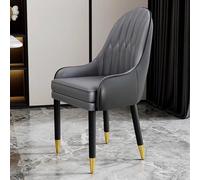 Set di 2 sedie da pranzo moderne metà secolo in ecopelle, con braccioli imbottiti, eleganti sedie per il tempo libero, per ristorante e soggiorno, capacità 181,4 kg