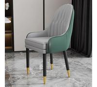 Set di 2 sedie da pranzo moderne metà secolo in ecopelle, con braccioli imbottiti, eleganti sedie per il tempo libero, per ristorante e soggiorno, capacità 181,4 kg