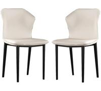 Set di 2 sedie moderne in ecopelle per cucina, camera da letto, balcone, trucco, mobili imbottiti per arredamento elegante per la casa