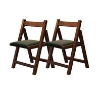 Set di 2 sedie per sala da pranzo, design moderno con imbottitura in pelle, senza braccioli, gambe in legno massello, perfette per la decorazione della casa e il comfort.