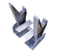 Set di 2 serrature di estensione per scala, parti di ricambio in lega di alluminio, 14 x 7 cm, tutte le serrature in alluminio